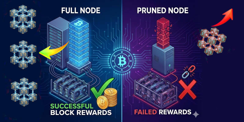 Bitcoin Mining Full Node vs Pruned Mode? or the...