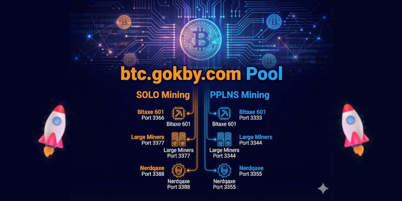 The btc.gokby.com stratum+tcp and Port Guide